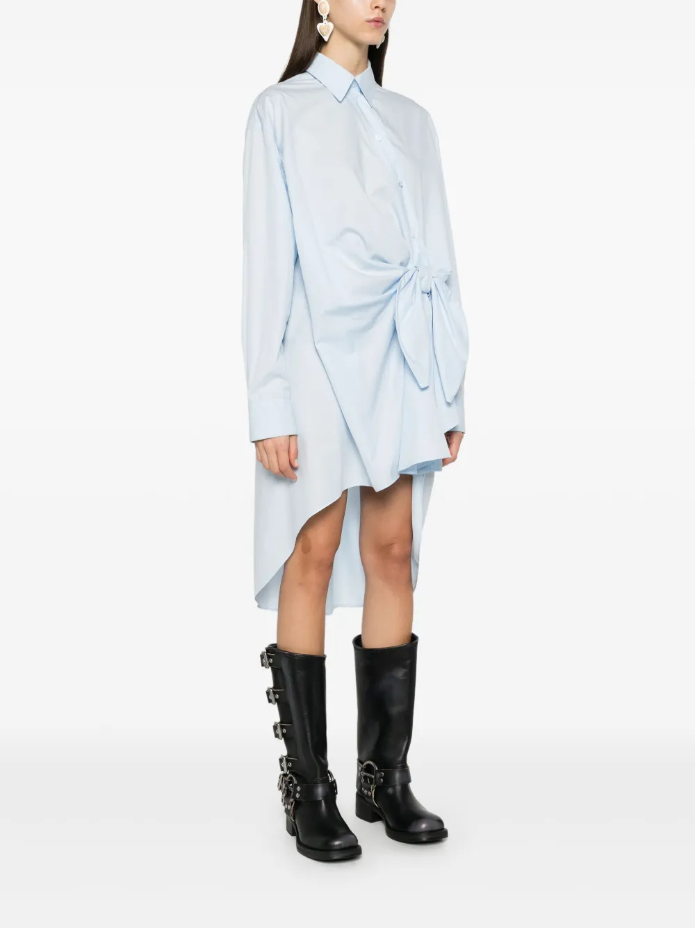 Viktor & Rolf Geknoopte blousejurk Blauw