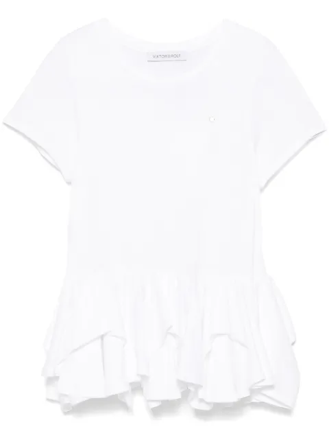 Viktor & Rolf playera con dobladillo peplum