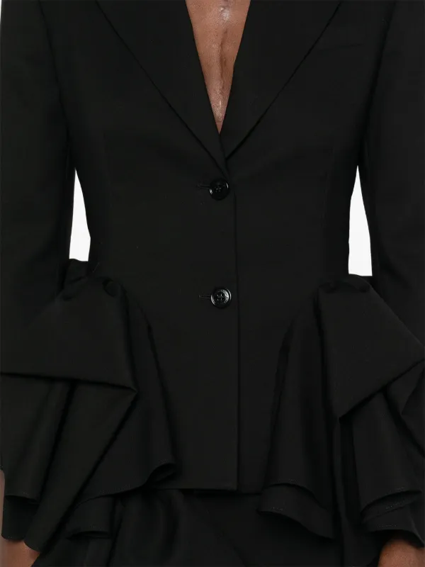 Viktor Rolf Ruffled Blazer Black FARFETCH ID