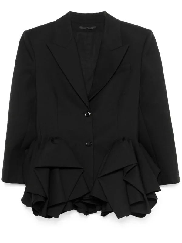 Viktor & Rolf Blazer Con Volantes | Negro | FARFETCH CL