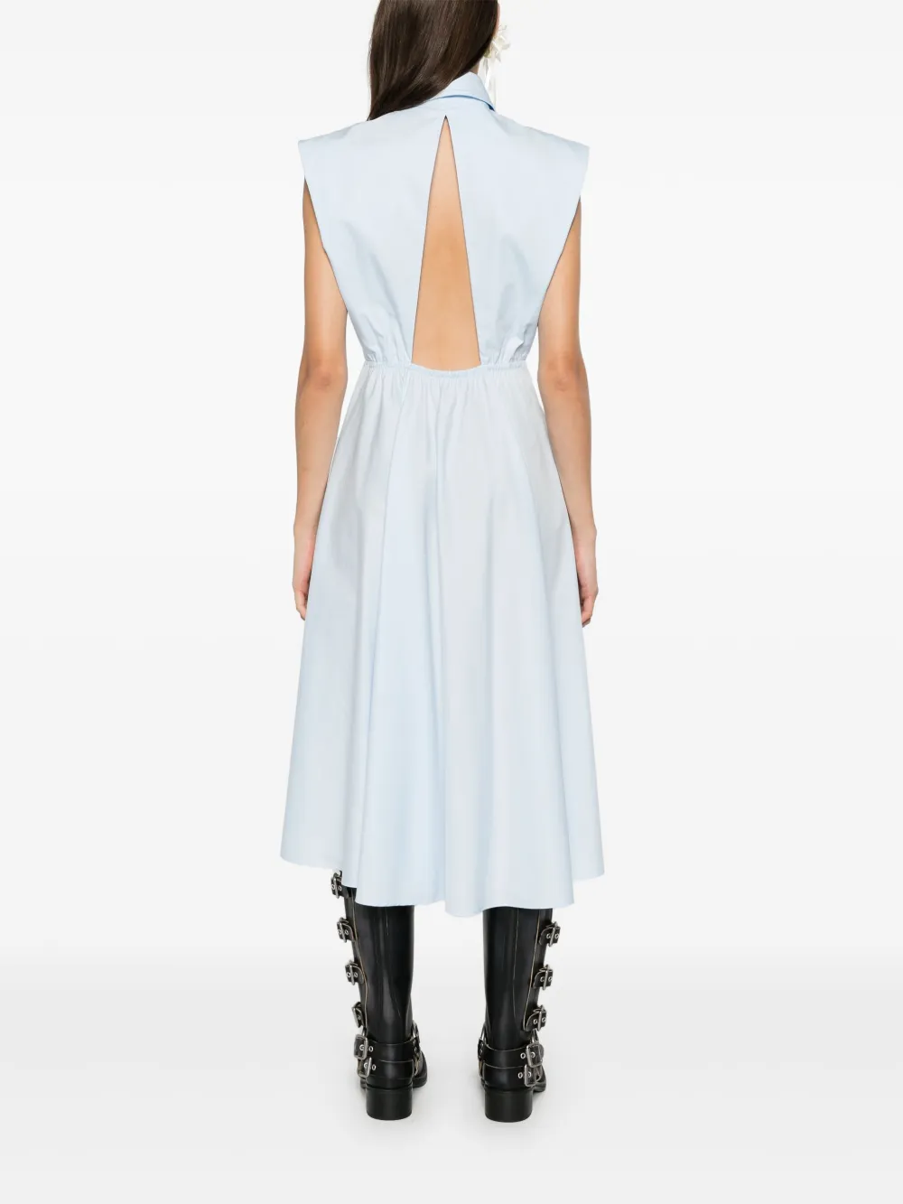 Viktor & Rolf Gelaagde midi-blousejurk Blauw