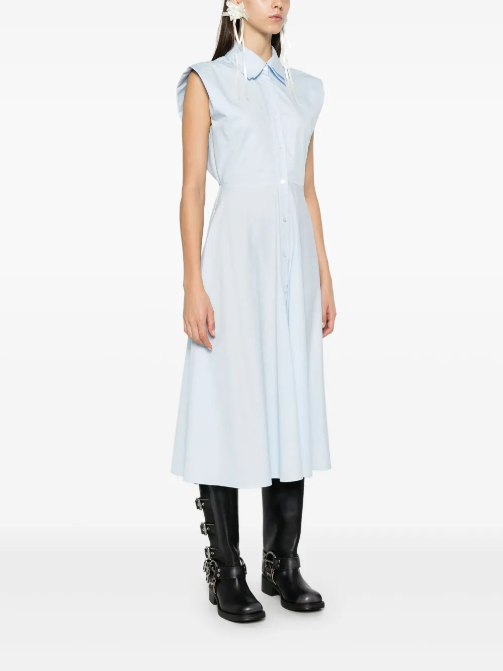 Viktor & Rolf Gelaagde midi-blousejurk Blauw