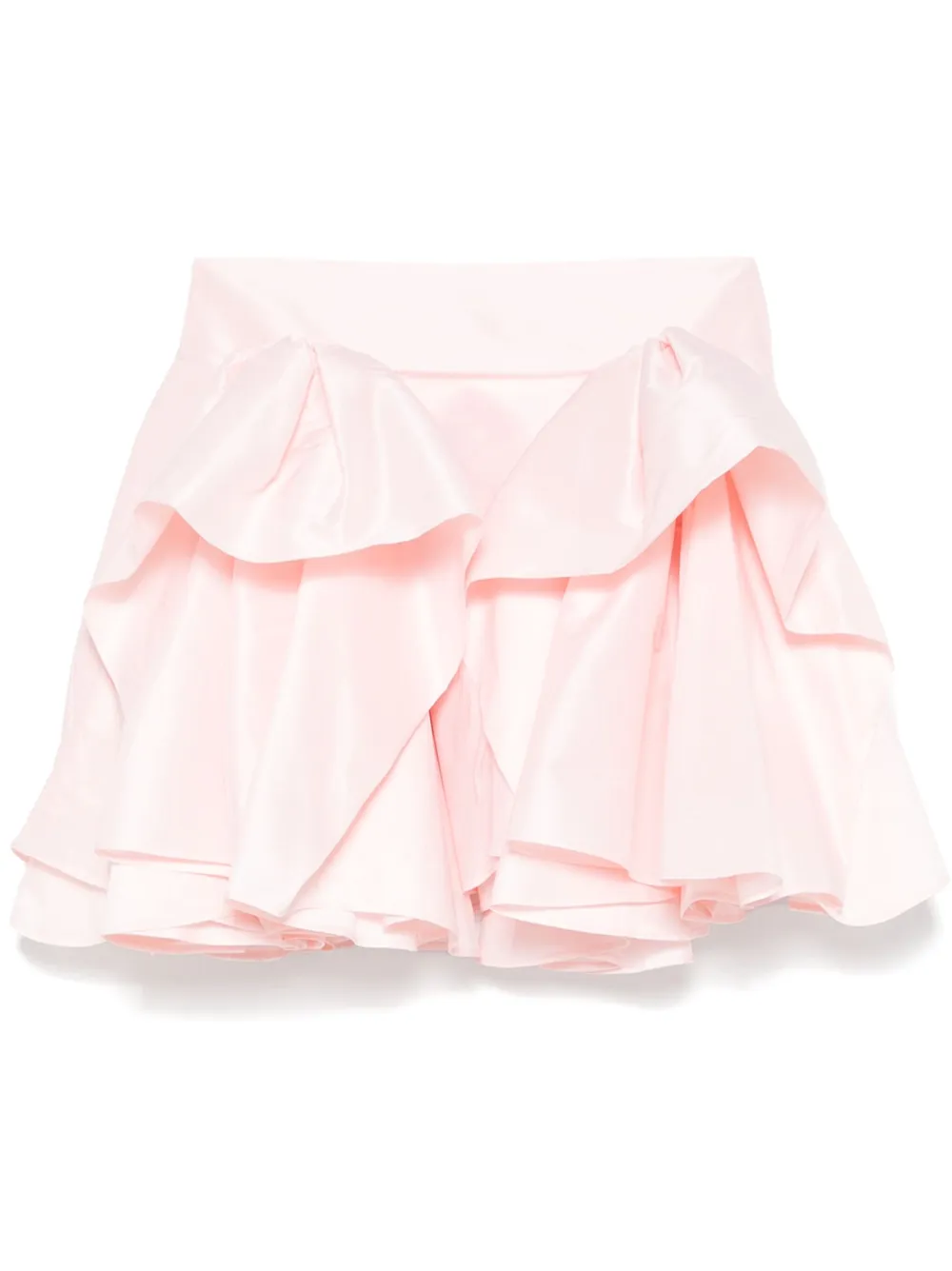 ruffled mini skirt