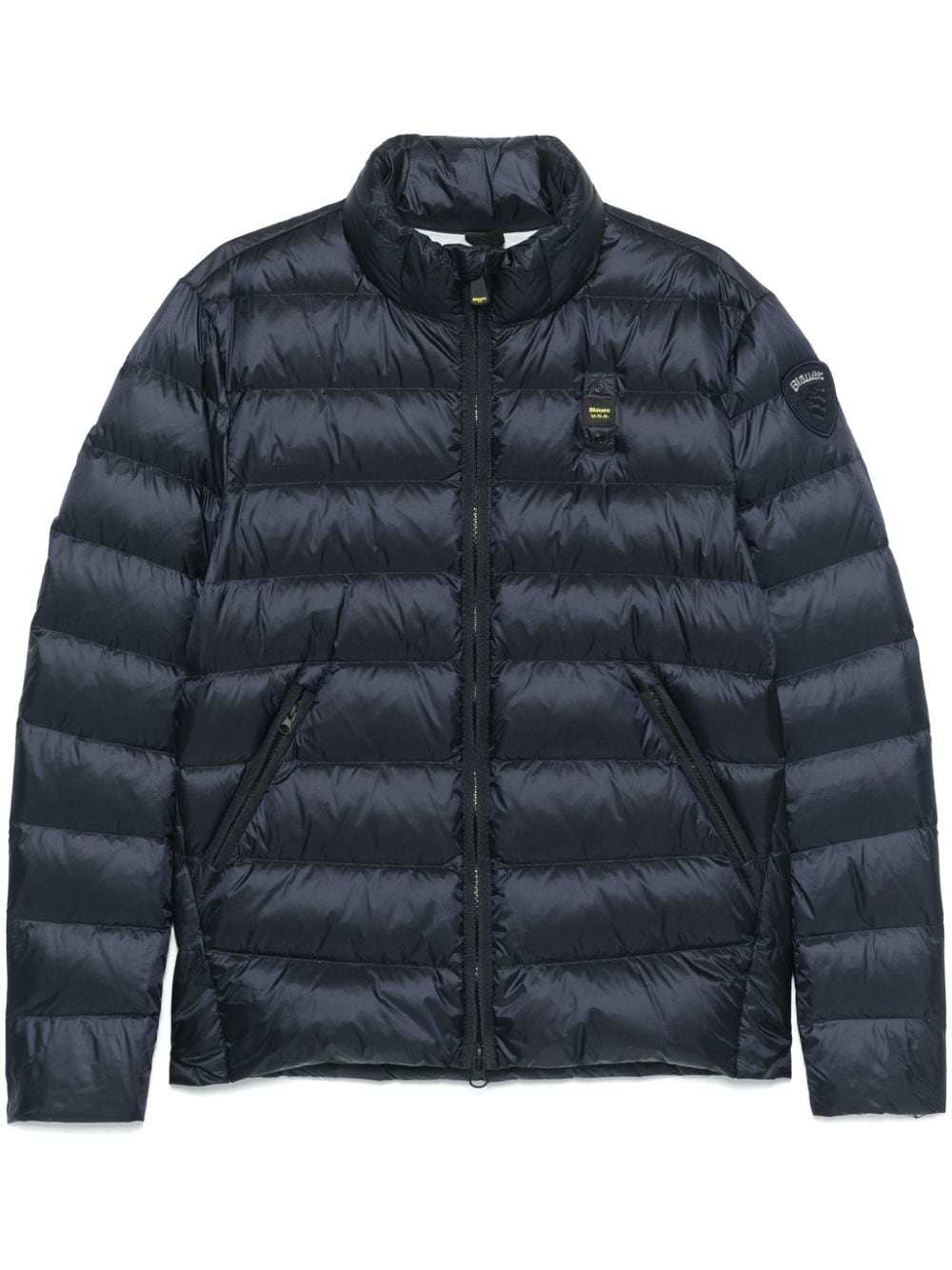 Shop Blauer Quilted Puffer Jacket In 蓝色