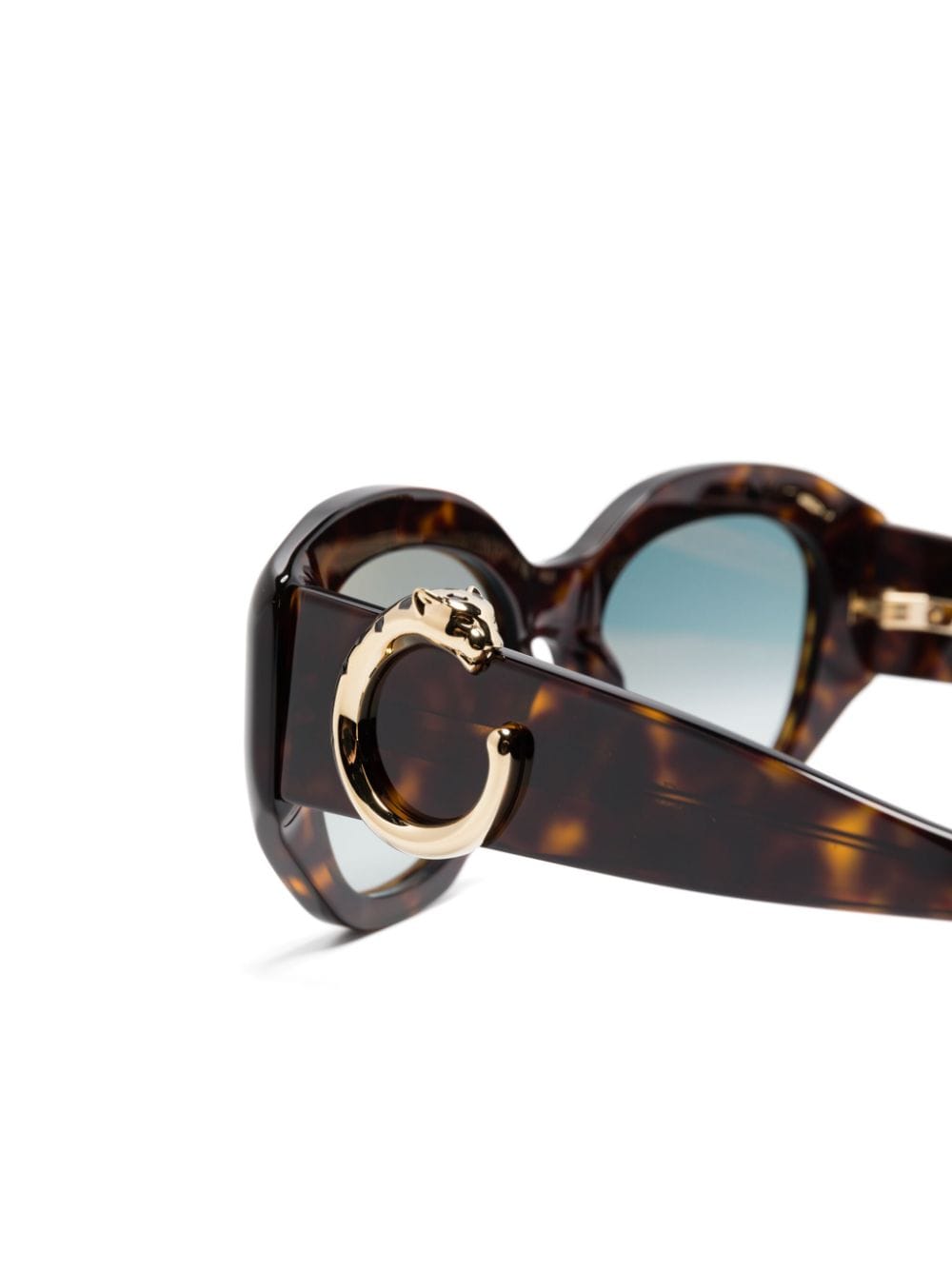 Shop Cartier Oversize-frame Sunglasses In 褐色