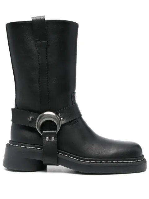 Marine Serre Crescent Moon-plaque boots
