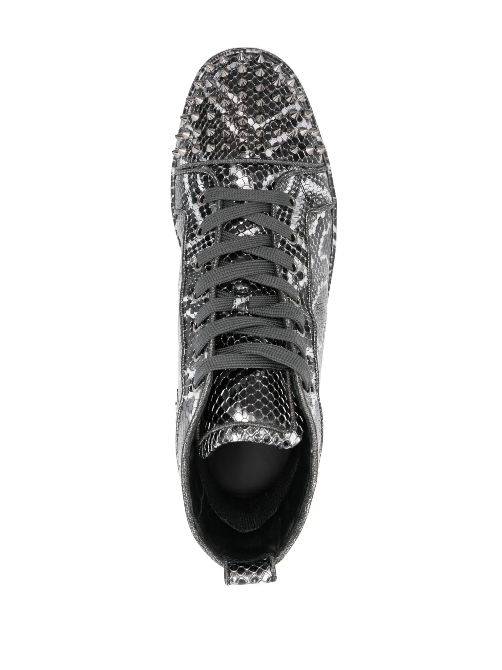 Louboutin Lou Spikes Sneaker in schwarz sale