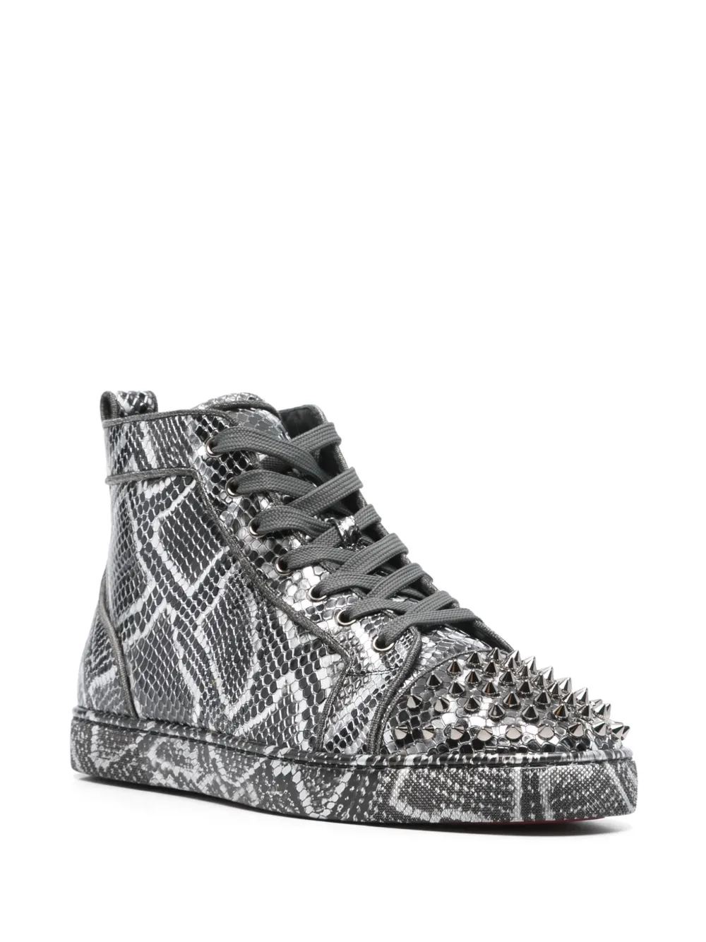 Christian Louboutin Lou Spikes Sneakers Black FARFETCH