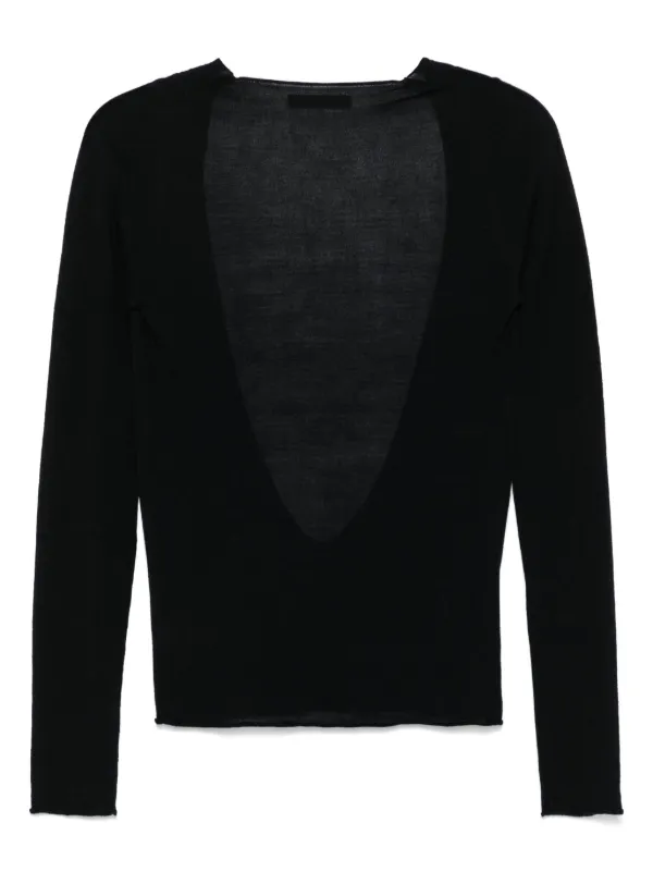 Yohji Yamamoto Pre-Owned 2010s ファインニット トップ | ブラック 