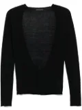 Yohji Yamamoto Pre-Owned 2010s fine-knit top - Black