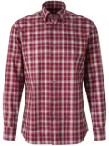 Brioni checked shirt - Red