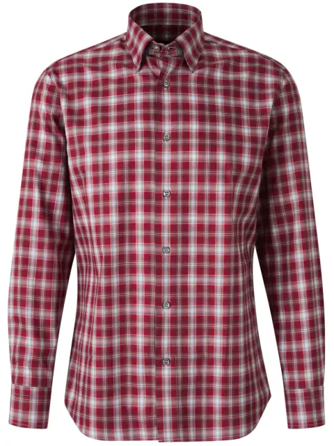 Brioni checked shirt