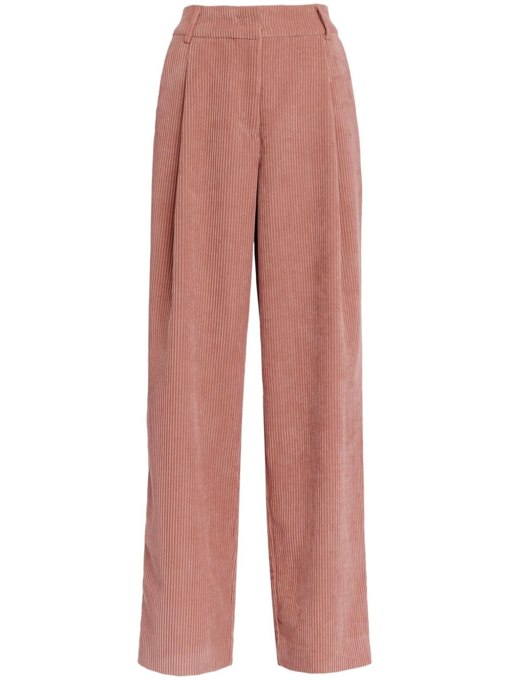 Essentiel Antwerp Geranium Corduroy Trousers In Multi