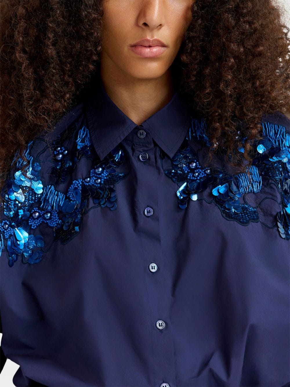 Shop Essentiel Antwerp Gdog Shirt In Blue