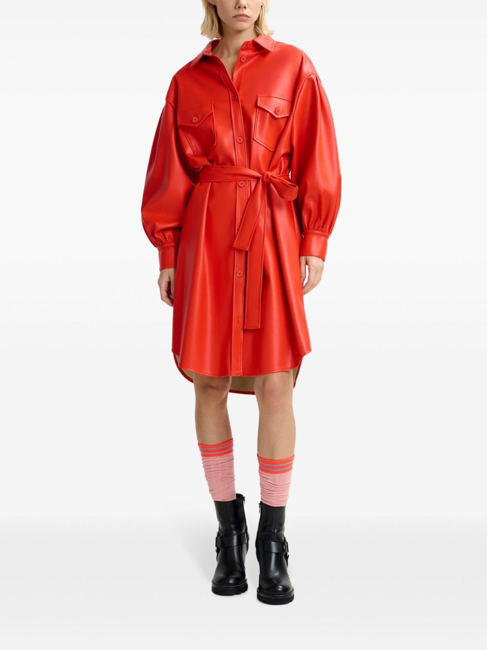 Essentiel Antwerp Garamelle blousejurk - Rood