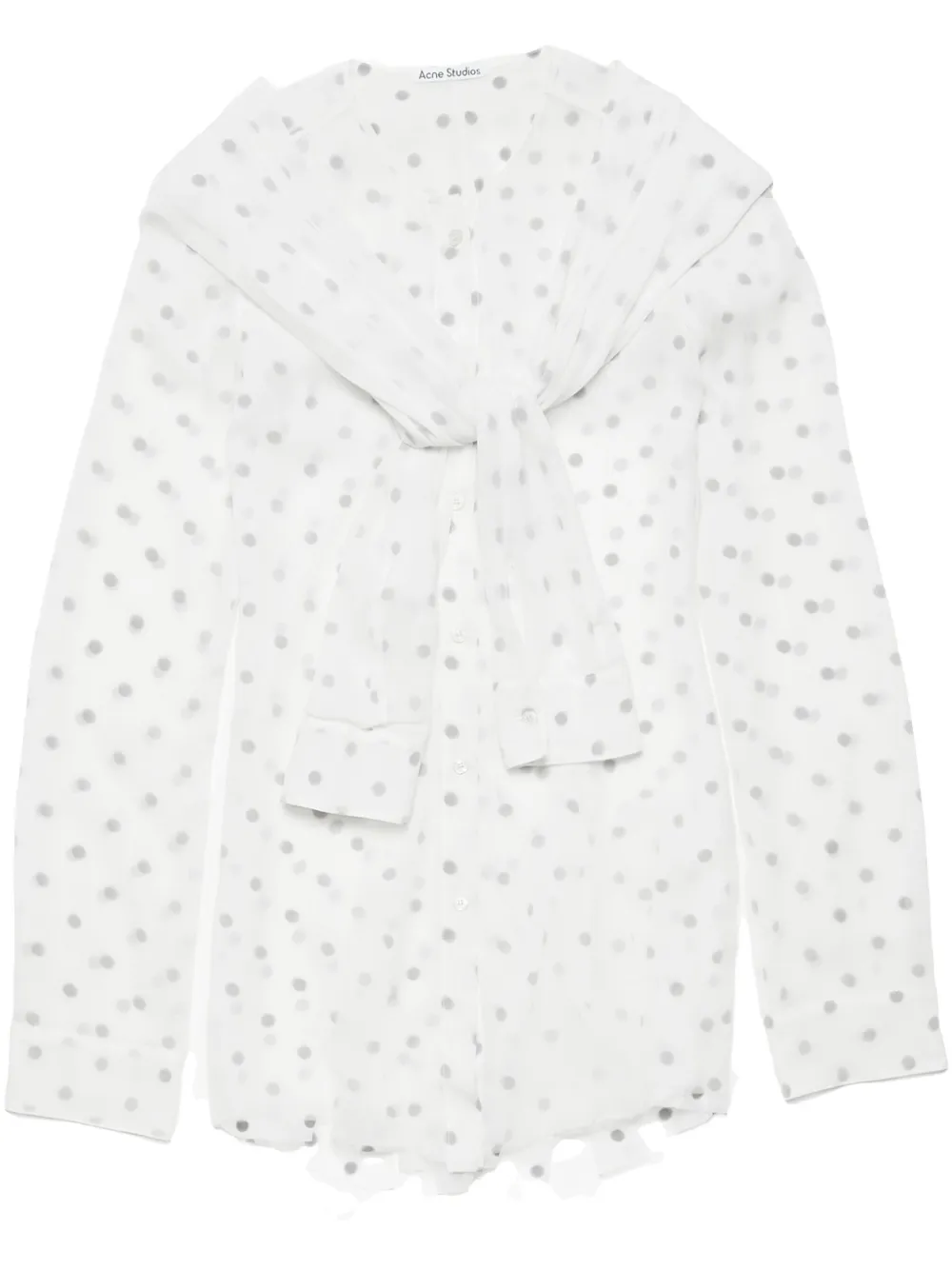 Acne Studios レイヤード ブラウス - ホワイト Acne Studios レイヤード ブラウス - ホワイト