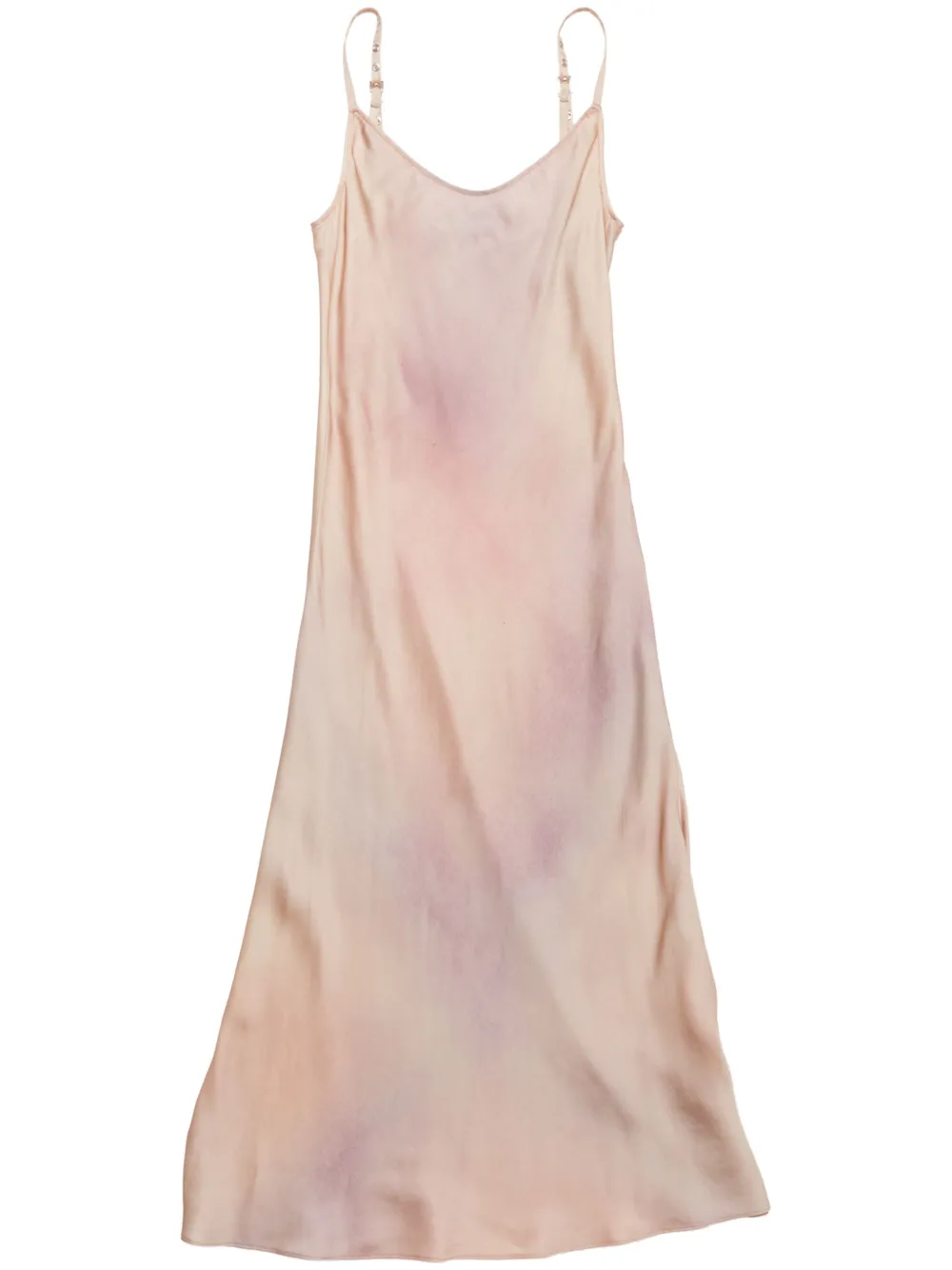 faded-effect midi dress