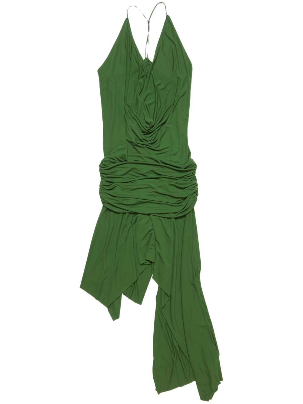 Acne Studios draped midi dress Groen