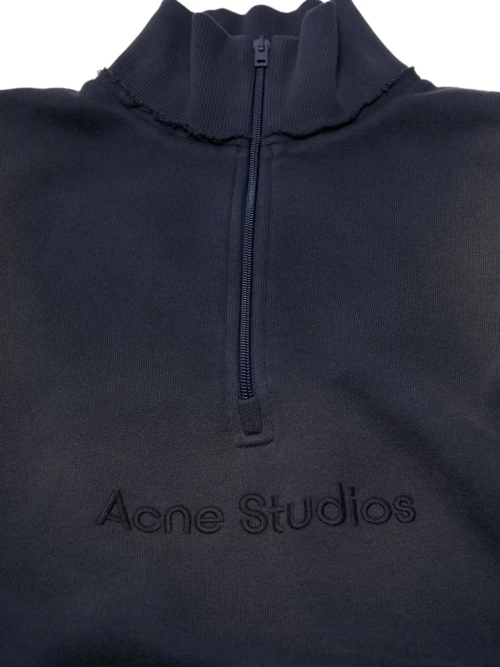Acne Studios Logo-embroidered Sweatshirt In Blue
