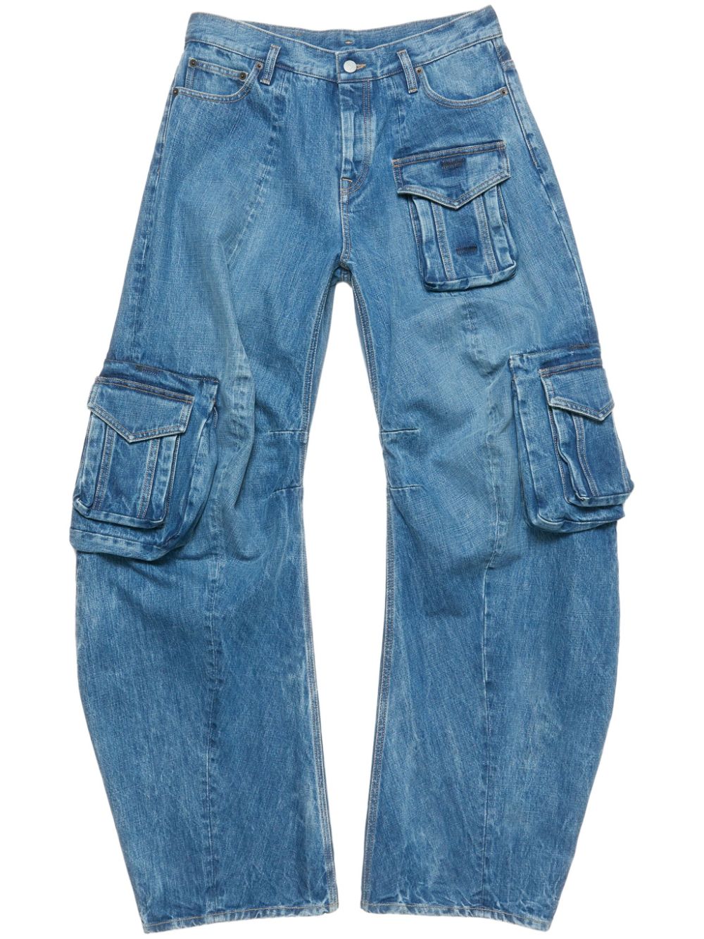 Acne Studios Ruimvallende jeans Blauw