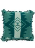 Alanui Icon jacquard cushion (60cm x 60cm) - Green