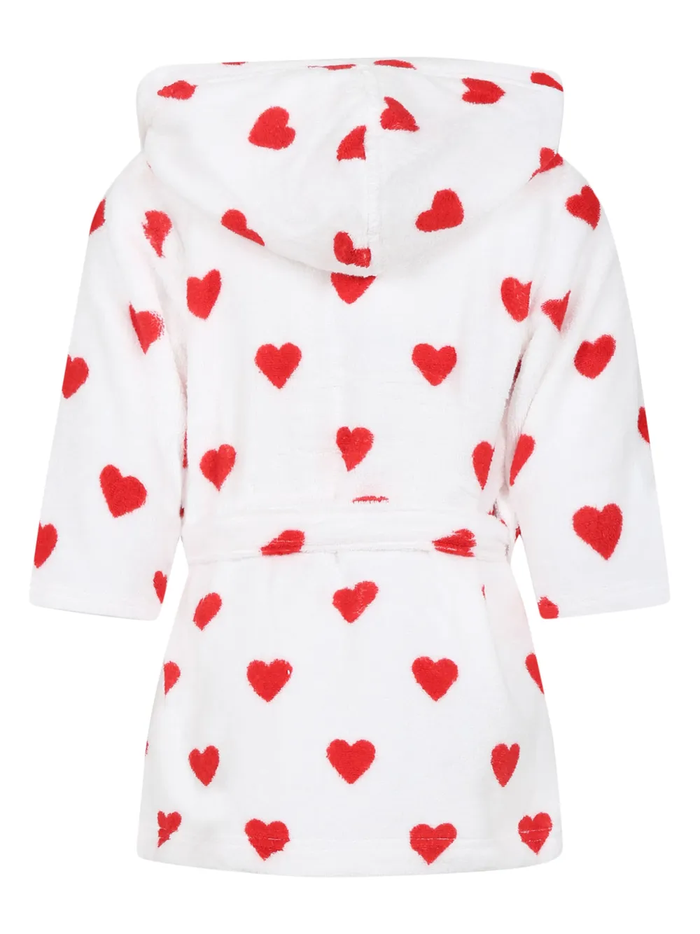 Petit Bateau Heart-print Dressing Gown In Multi