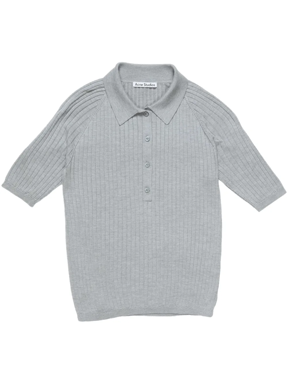 Acne Studios Gebreid poloshirt Grijs