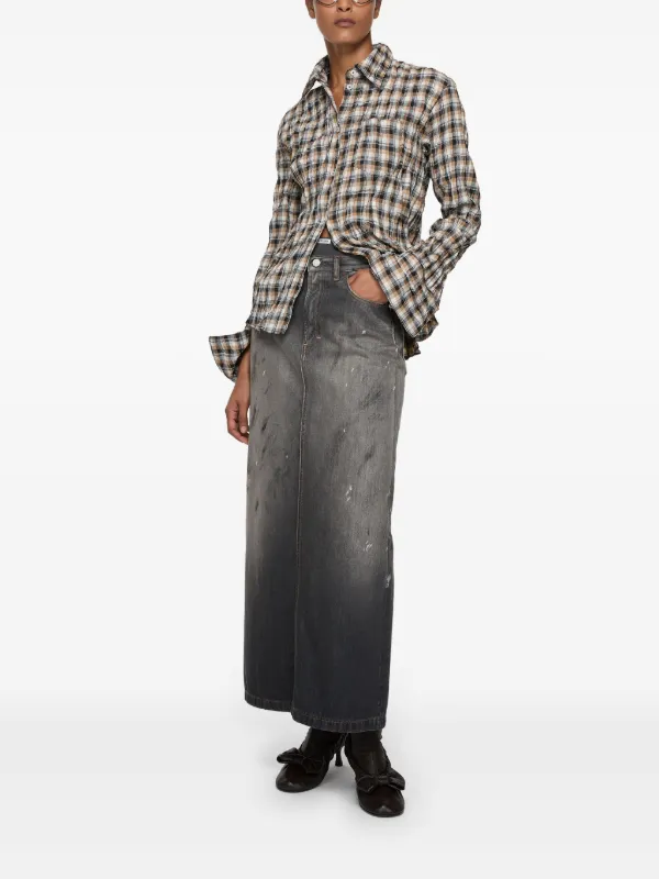 Acne Studios Denim Skirt | Black | FARFETCH