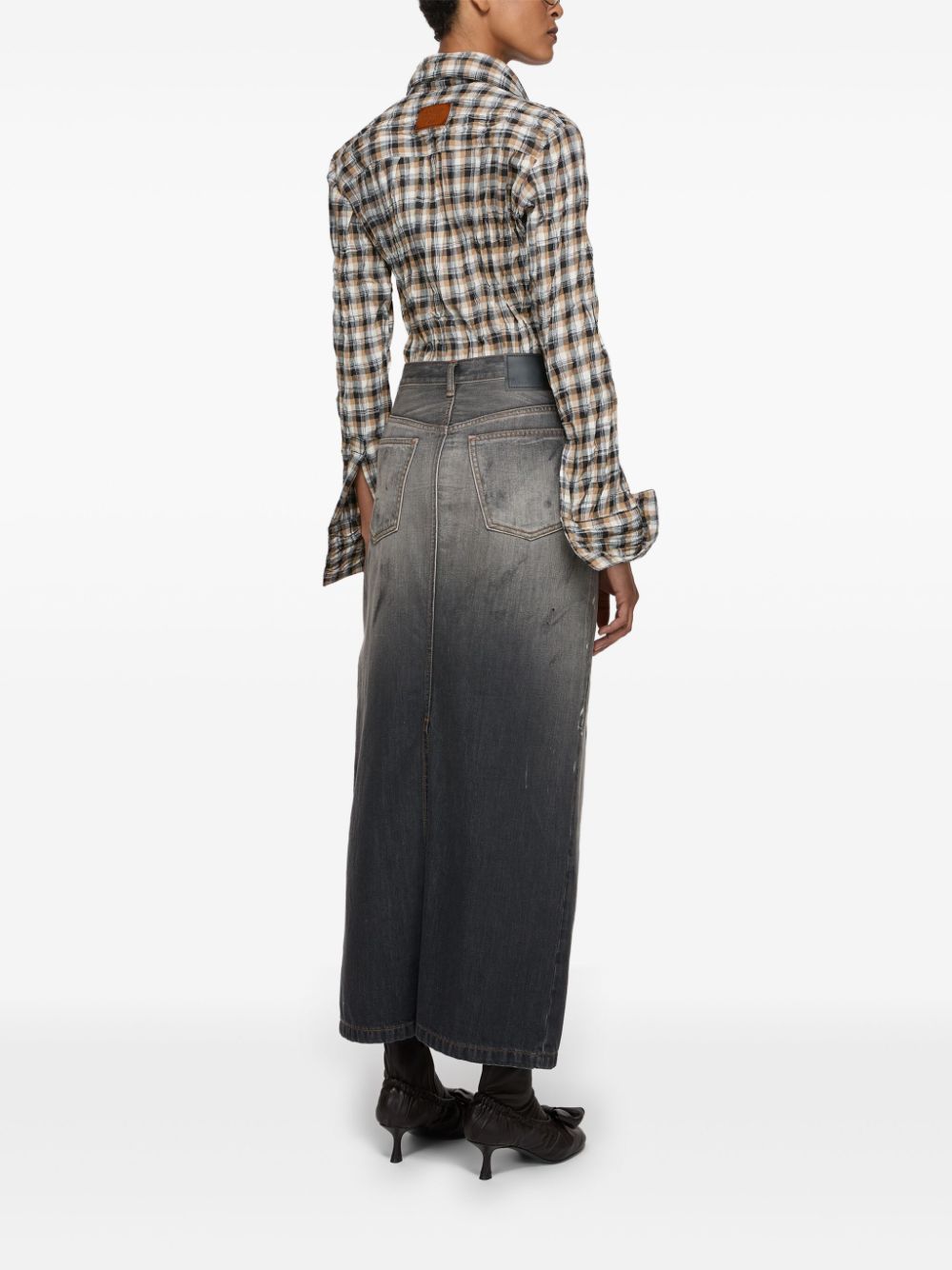 Acne Studios denim skirt - Zwart