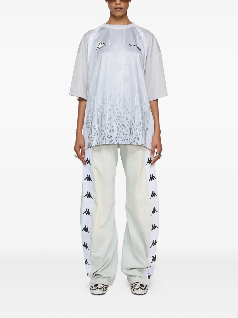 Acne Studios x Kappa straight jeans - Blauw