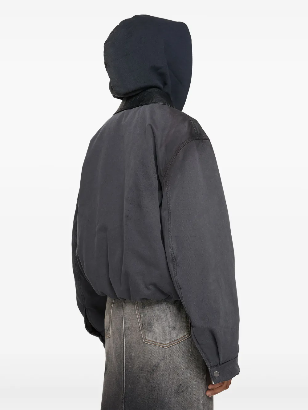 Acne Studios Jack met afneembare kraag Grijs