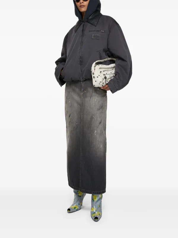 Acne Studios detachable-hood Jacket | Grey | FARFETCH