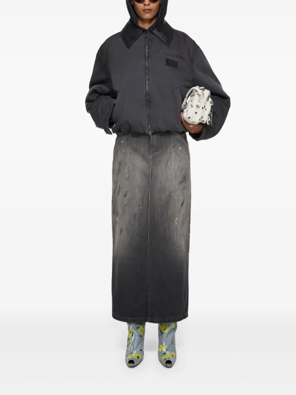 Acne Studios detachable-hood Jacket | Grey | FARFETCH