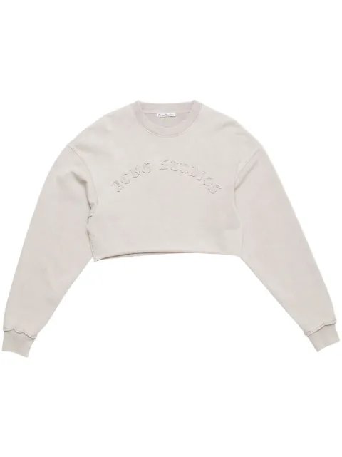 Acne Studios 로고 자수 스웨트셔츠