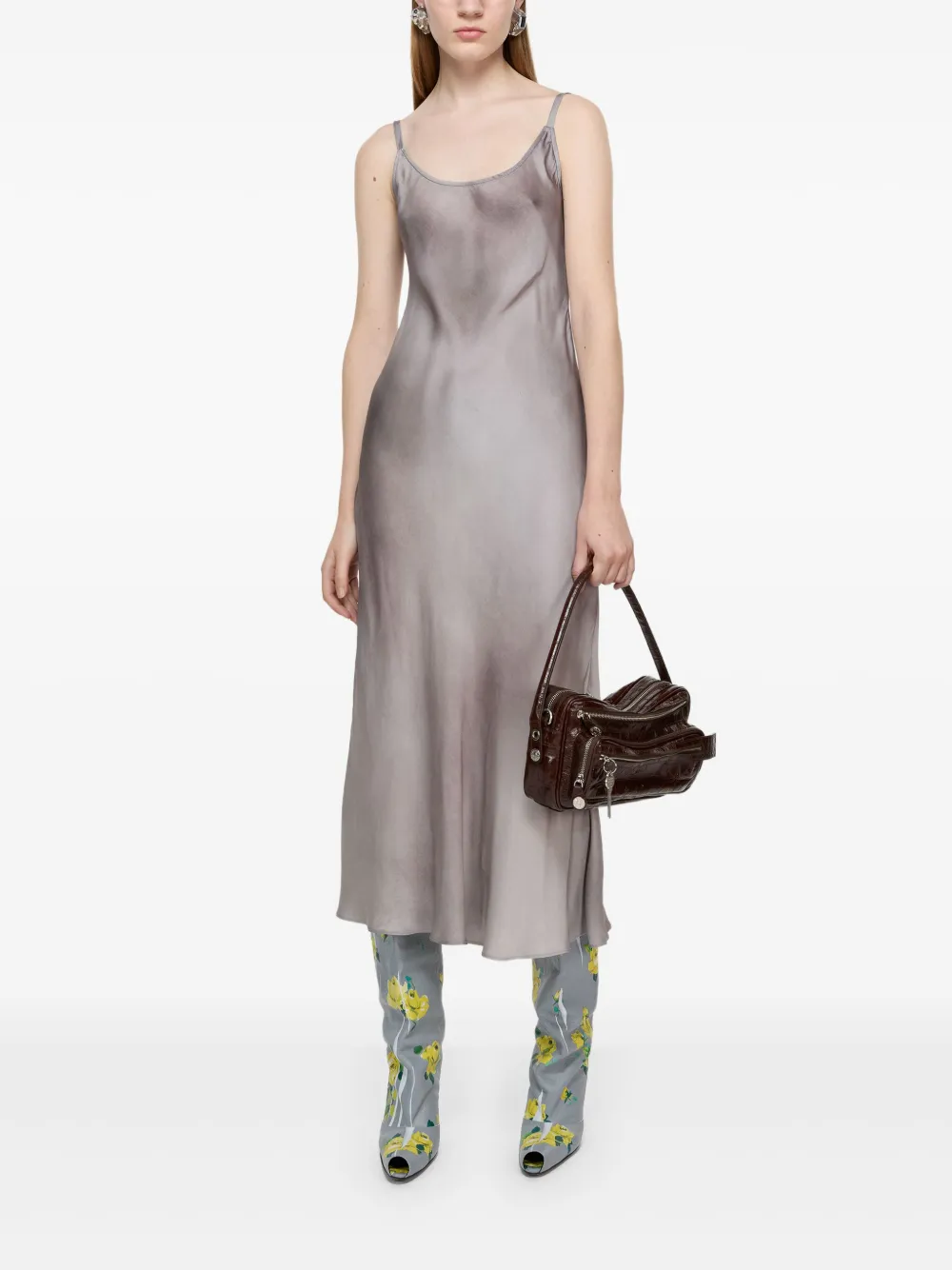 Acne Studios Midi-jurk met vervaagd effect - Grijs