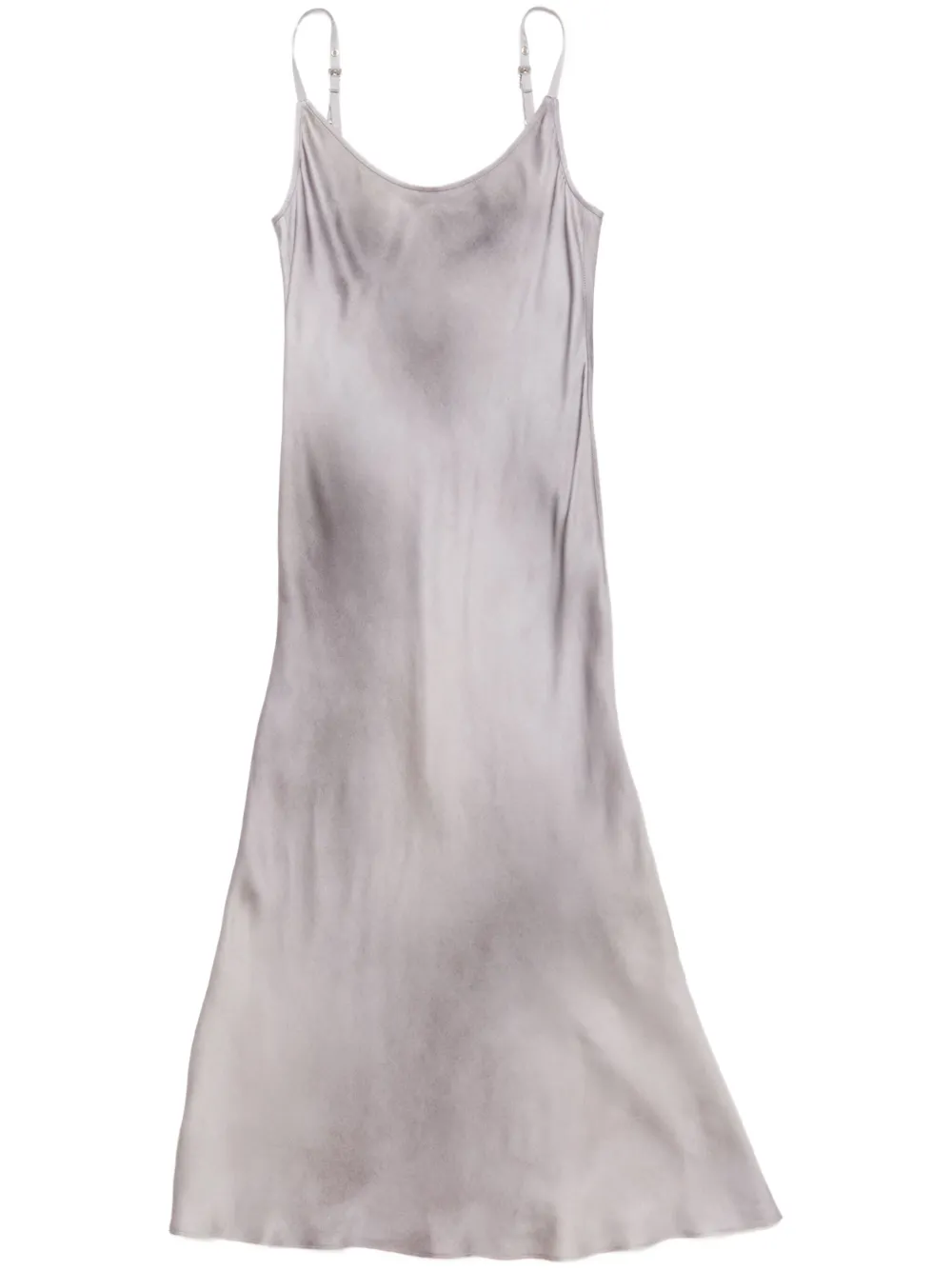 faded-effect midi dress