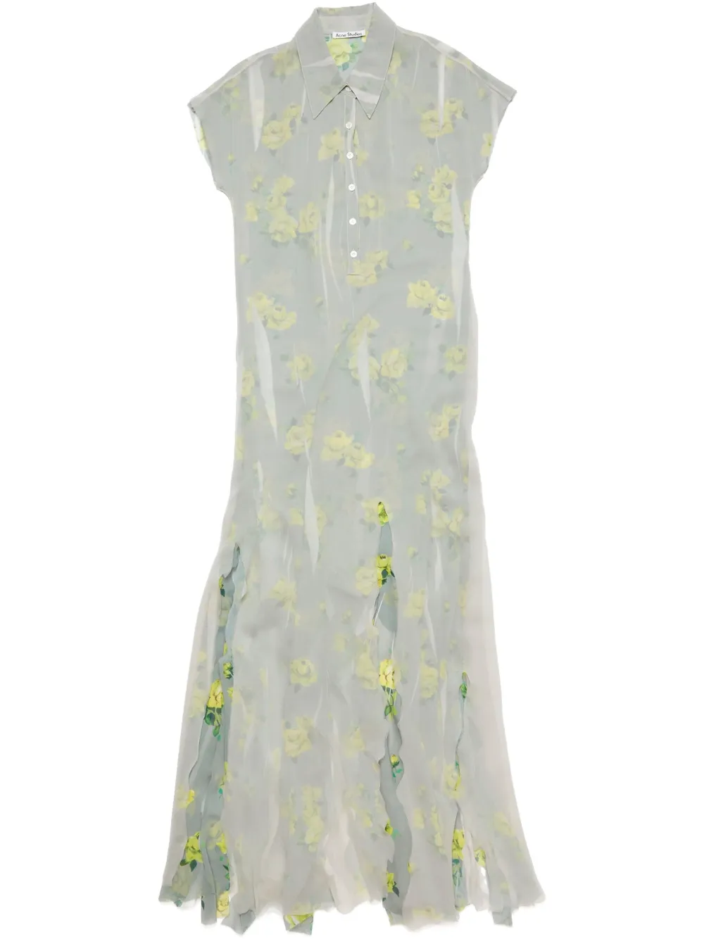Acne Studios Abito a fiori - Grigio