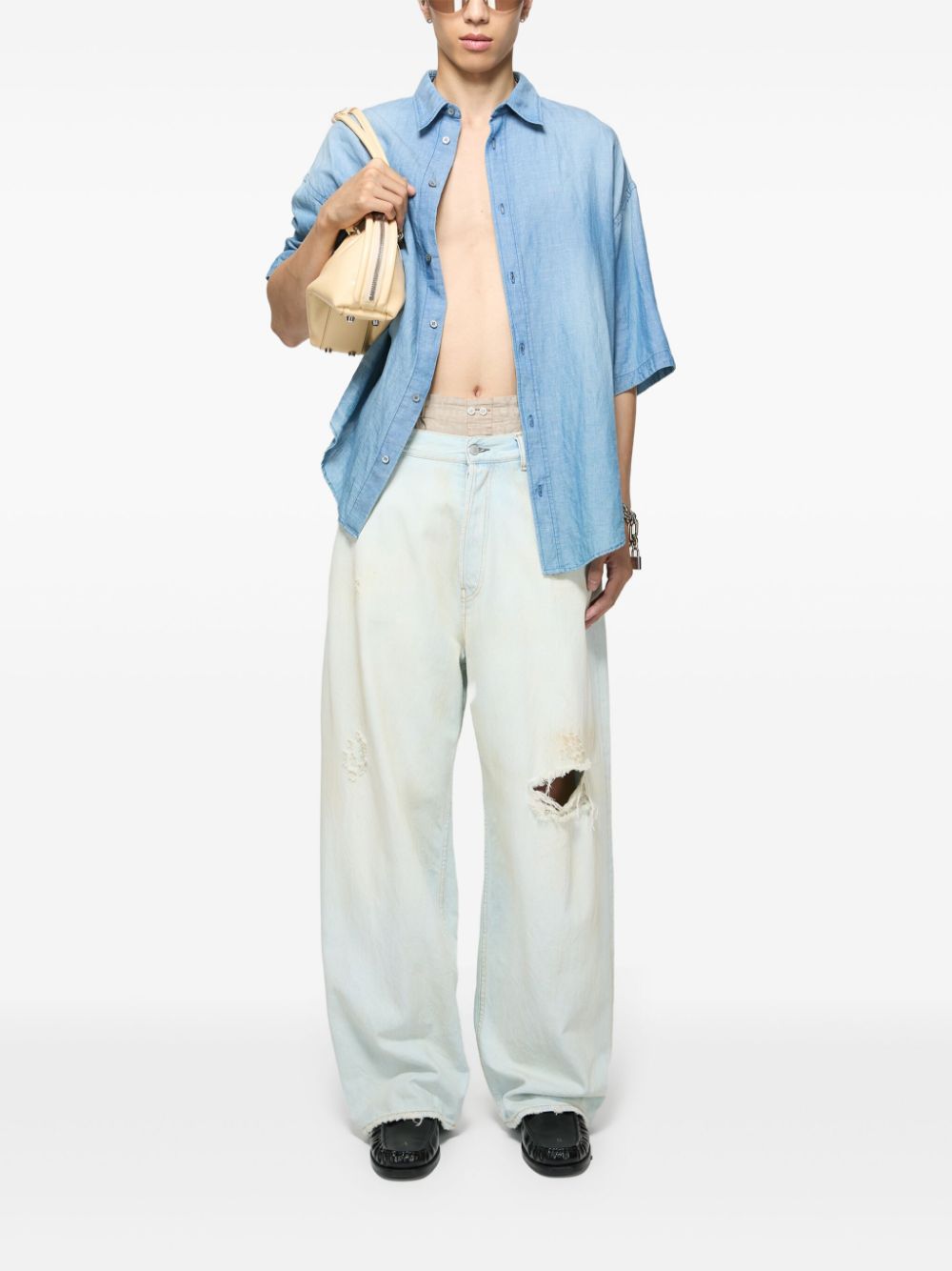 Acne Studios wide-leg jeans - Blauw