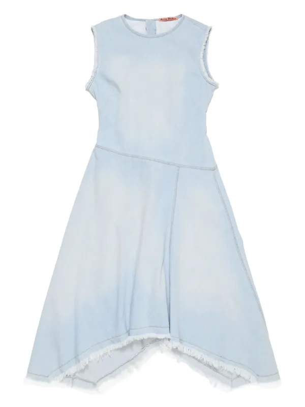 Acne Studios Asymmetric Denim Dress in Blue