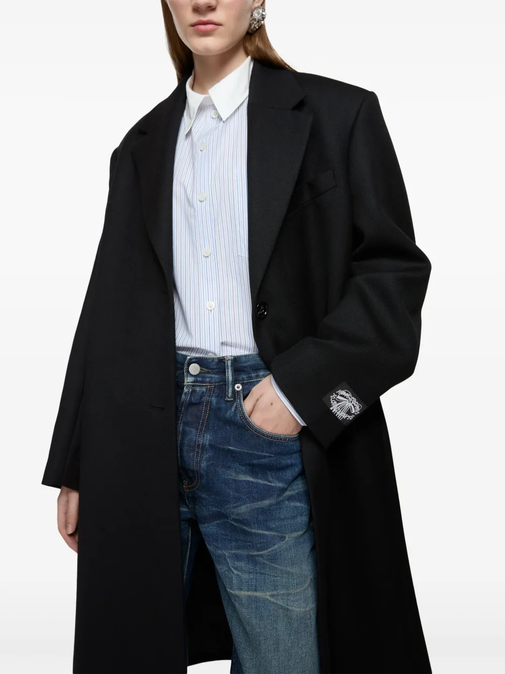 Acne Studios シングルブレストコートサイズ46 ブラック