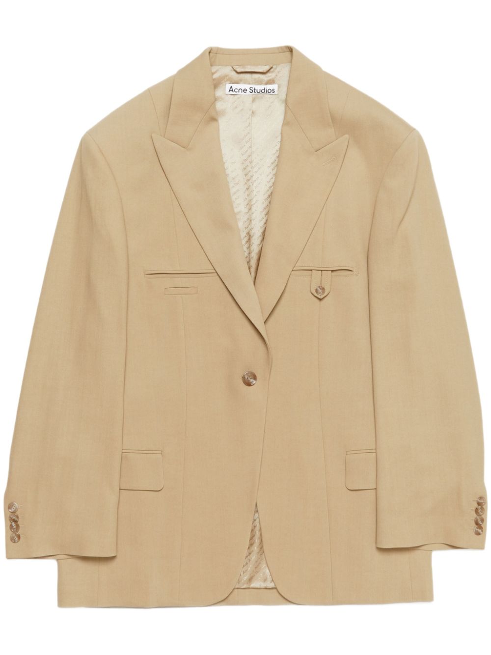 Acne Studios single-breasted blazer - Neutrals