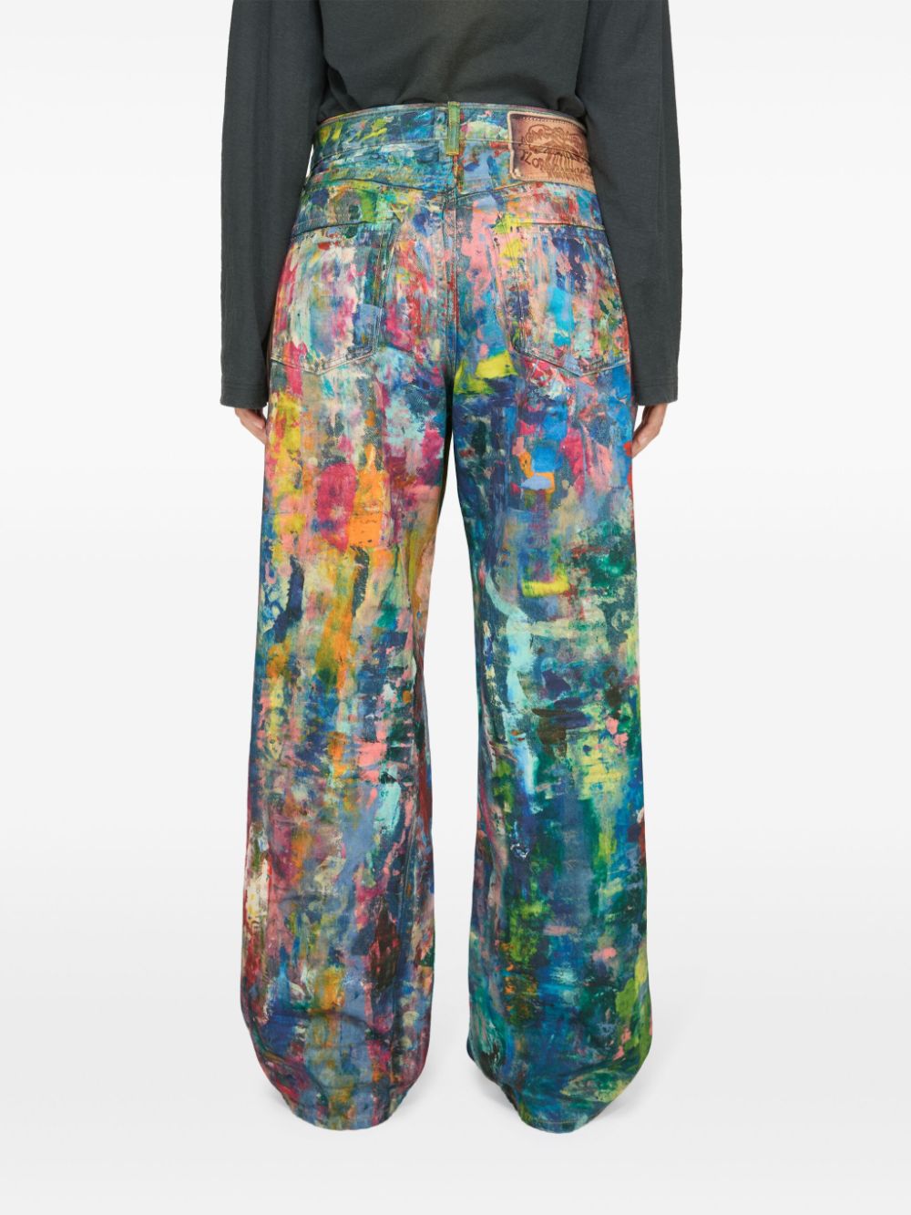 Acne Studios Jeans met wijde pijpen Blauw