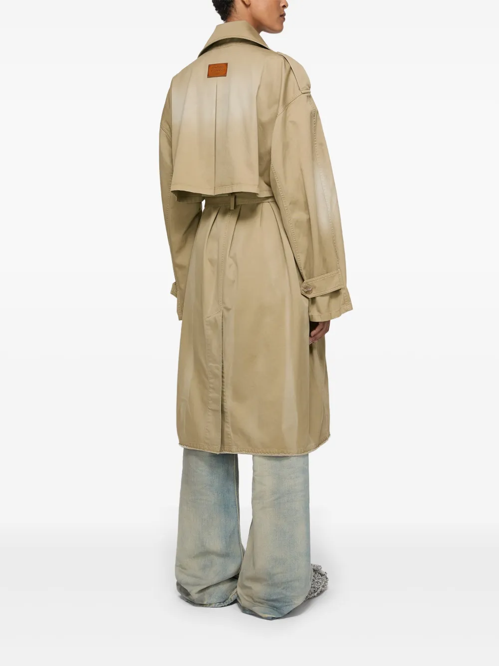 Acne Studios Trenchcoat met ceintuur Beige