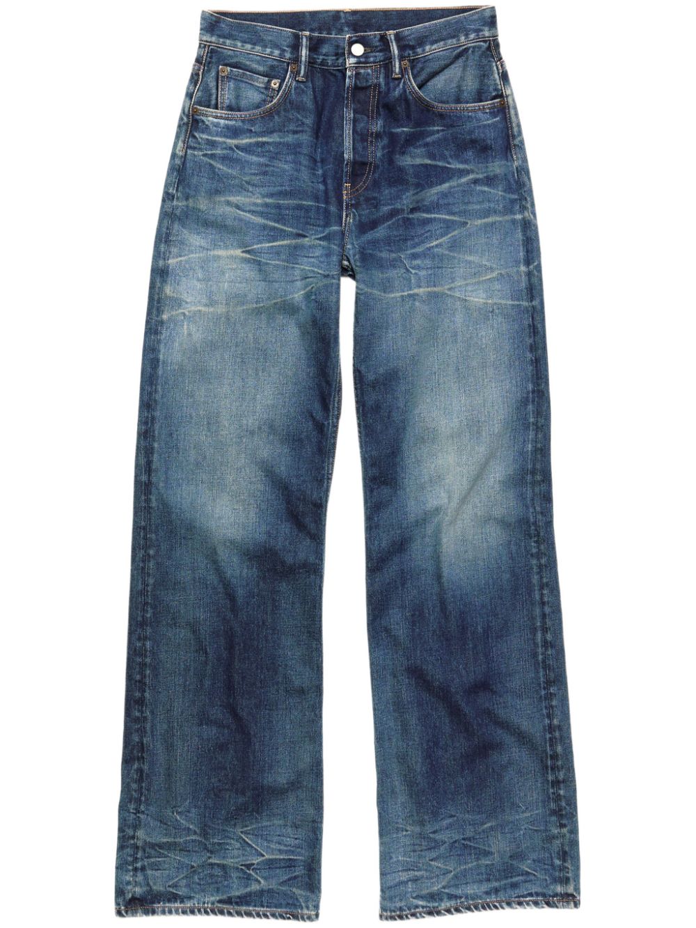 Acne Studios Jeans met wijde pijpen Blauw