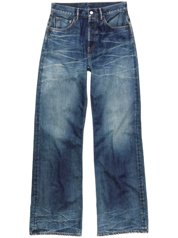 Acne Studios ワイドジーンズ | ブルー | FARFETCH JP