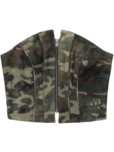 MISBHV top estilo corset Camo