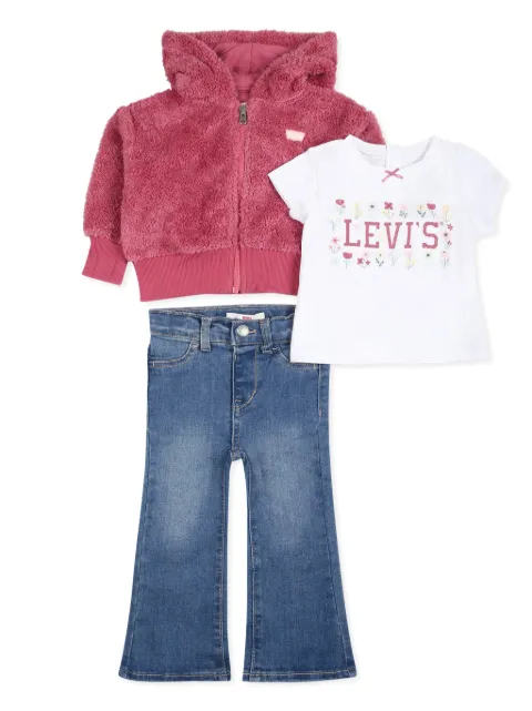 Levi's Kids logo-print trousers set