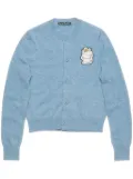 Acne Studios x Moomin logo-patch cardigan - Blue