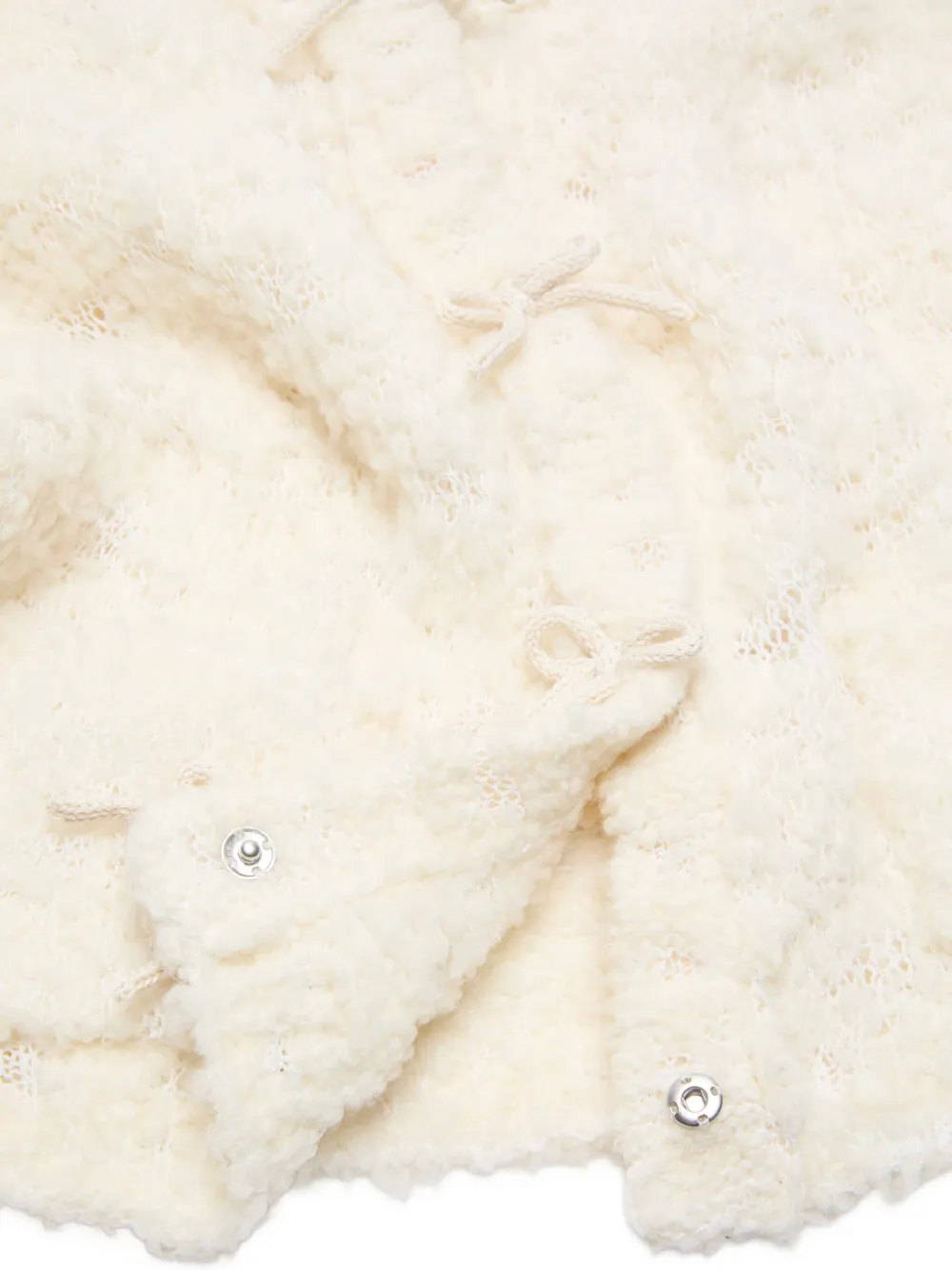 Acne Studios Vest verfraaid met strik Beige