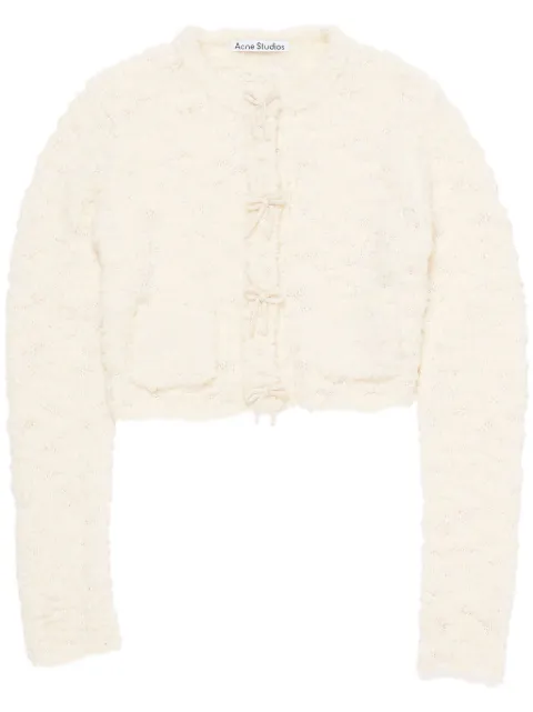 Acne Studios cárdigan con detalle de moño